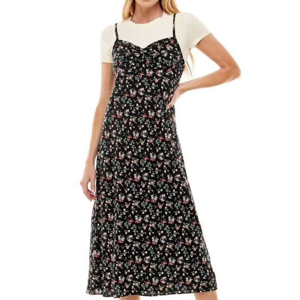 Modcloth maxi slip dress (size L)